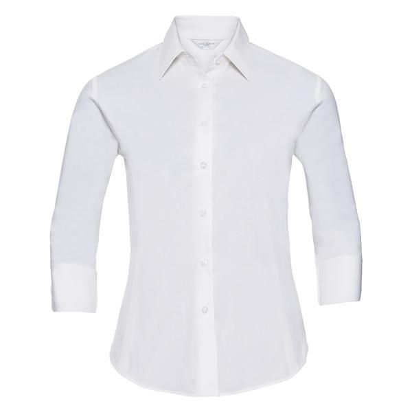 Ladies' 3/4 Sleeve Easy Care Fitted Shirt