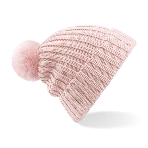 Cuffia di maglia a costine