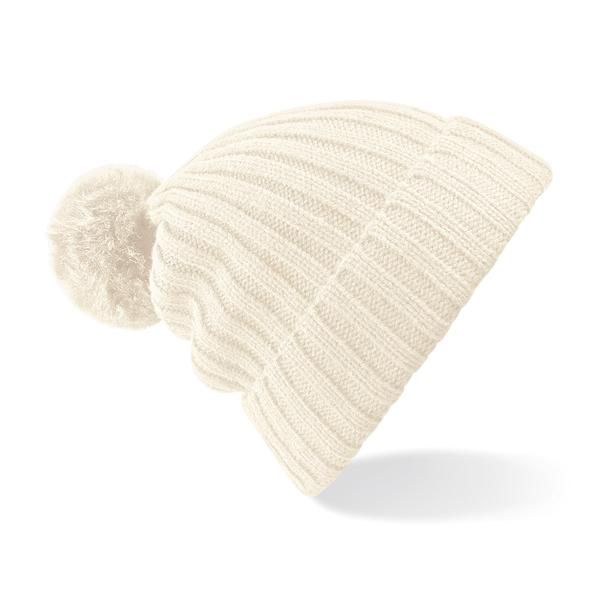 Cuffia di maglia a costine