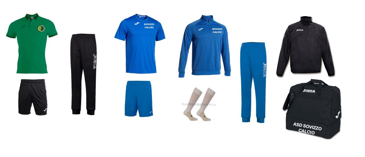 KIT COMPLETO SOVIZZO CALCIO GIOVANISSIMI-ALLIEVI