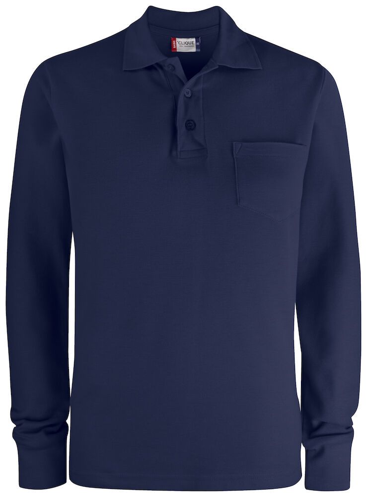 Basic Polo L/S Pocket