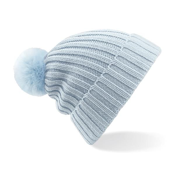 Cuffia di maglia a costine