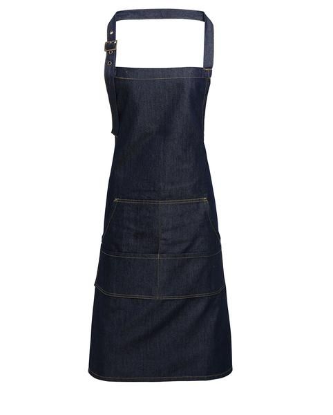 Jeans Stitch Denim Bib Apron